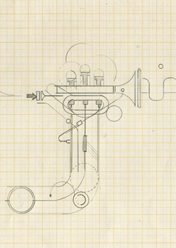 Proceso por parte del autor en papel y lápiz.